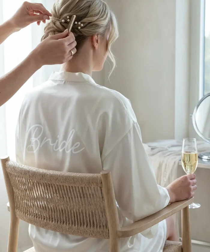 Alternative view of Bride Morgenkåbe - Elfenbenshvid